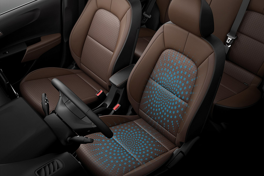 Ventilated front seats