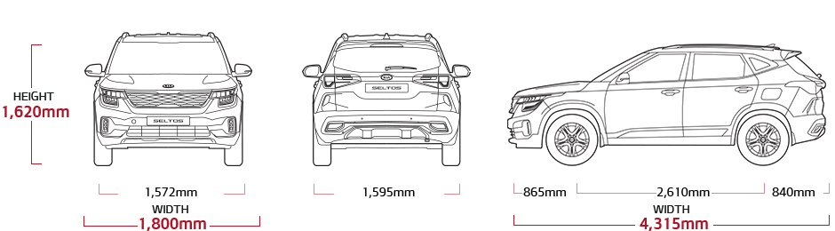 seltos dimensions